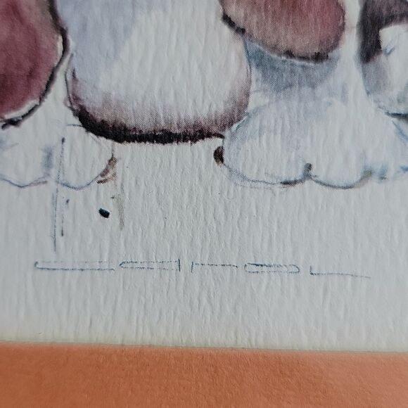 Bassett hound original watercolor by Carol Portrait size framed 11X14.5 - Picture 4 of 8